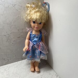 Disney Cinderella Doll 15" Blue Eyed Blue Dress‎